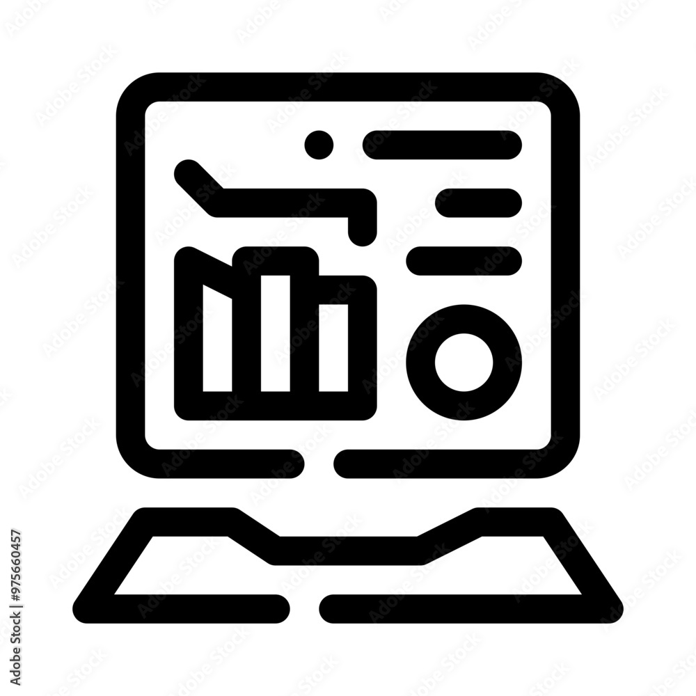 Web Analytics line icon Web Analytics line icon