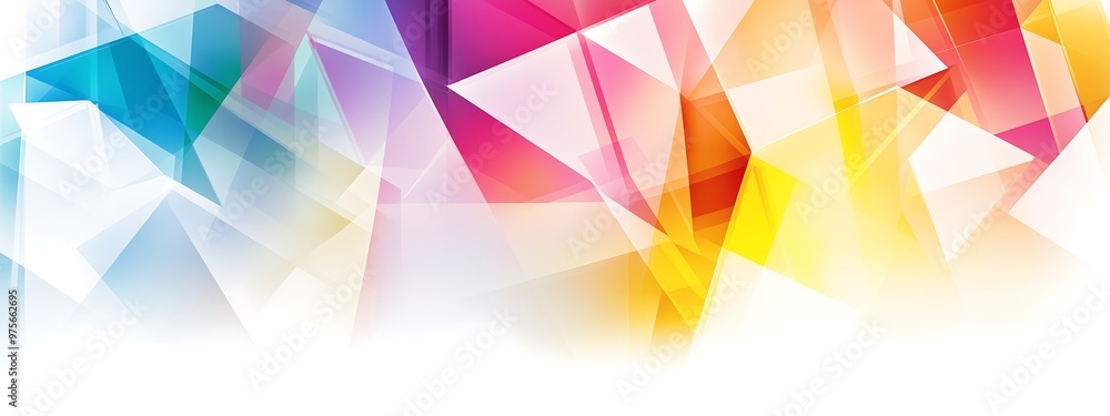 Fototapeta premium abstract background, geometric template, copyspace, rule of third composition, flat design, white background