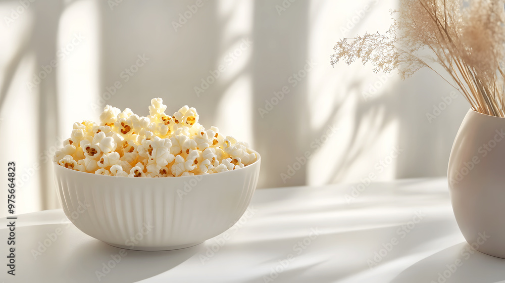 sophisticated mix of popcorn with white truffle oil and Parmesan cheese, served in a stylish sophisticated mix of popcorn with white truffle oil and Parmesan cheese, served in a stylish