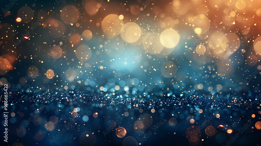 Celebration blue and gold background of abstract glitter lights Celebration blue and gold background of abstract glitter lights