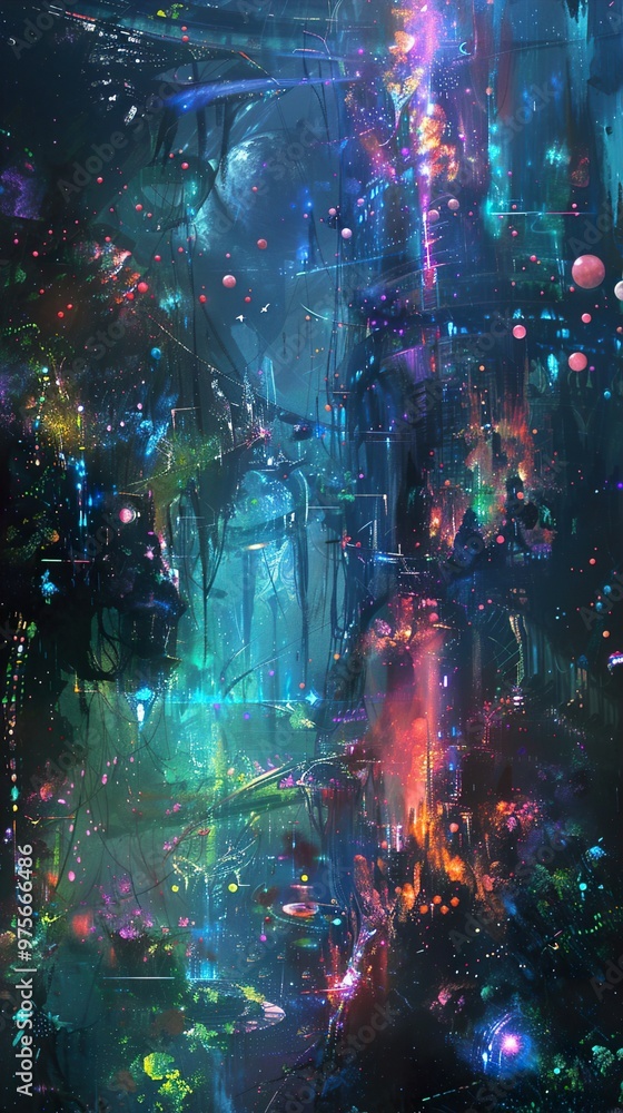 Bioluminescent Forest City Bioluminescent Forest City