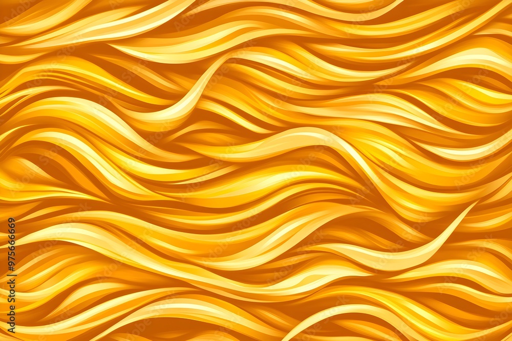 A yellow and orange wave pattern with a lot of detail A yellow and orange wave pattern with a lot of detail