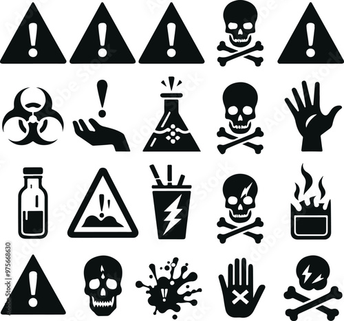 Monochrome Cosmonaut Symbol Danger Icon Vector Illustration Design Silhouette Style