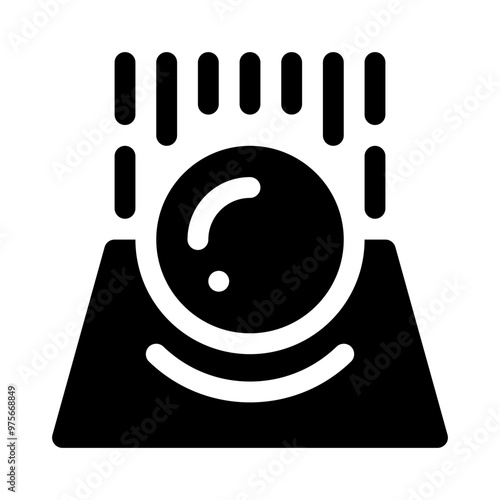 Gravitational Force glyph icon