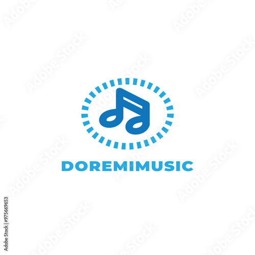 creative elegant modern music logo