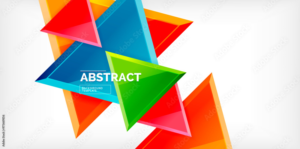 Abstract background - glossy triangles. Vector Illustration For Wallpaper, Banner, Background, Card, Book Illustration, landing page Abstract background - glossy triangles. Vector Illustration For Wallpaper, Banner, Background, Card, Book Illustration, landing page