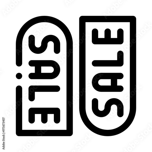 Sale Price Tag line icon