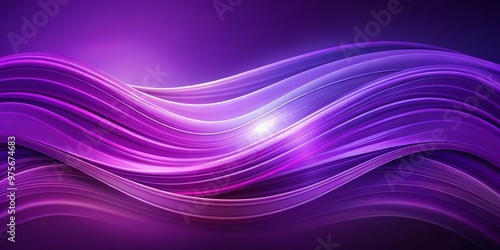 Wallpaper Mural Abstract Purple Waves Digital Art Composition, Purple Swirls, Gradient Background, Abstract, Waves, Digital Art Torontodigital.ca
