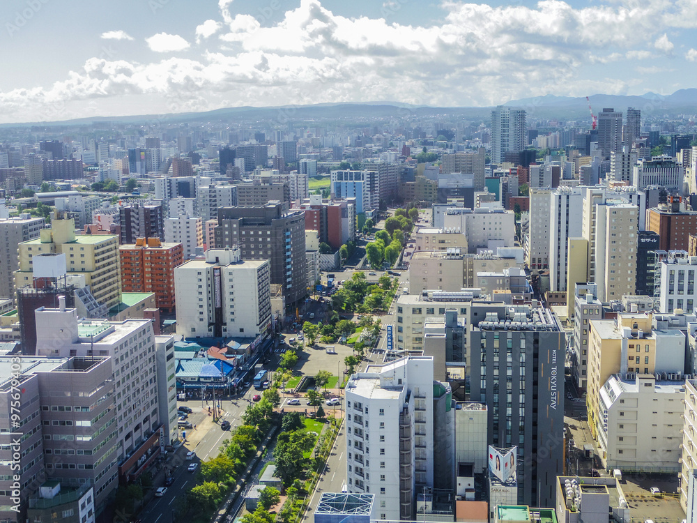 Fototapeta 【北海道】さっぽろテレビ塔からの風景