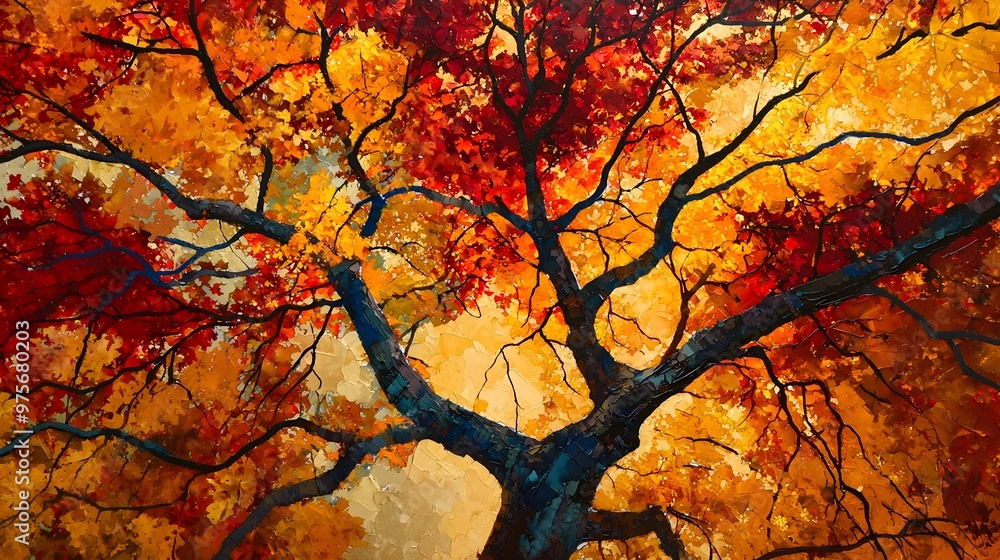 Mesmerizing Autumn Foliage Landscape with Vibrant Hues of Nature Mesmerizing Autumn Foliage Landscape with Vibrant Hues of Nature