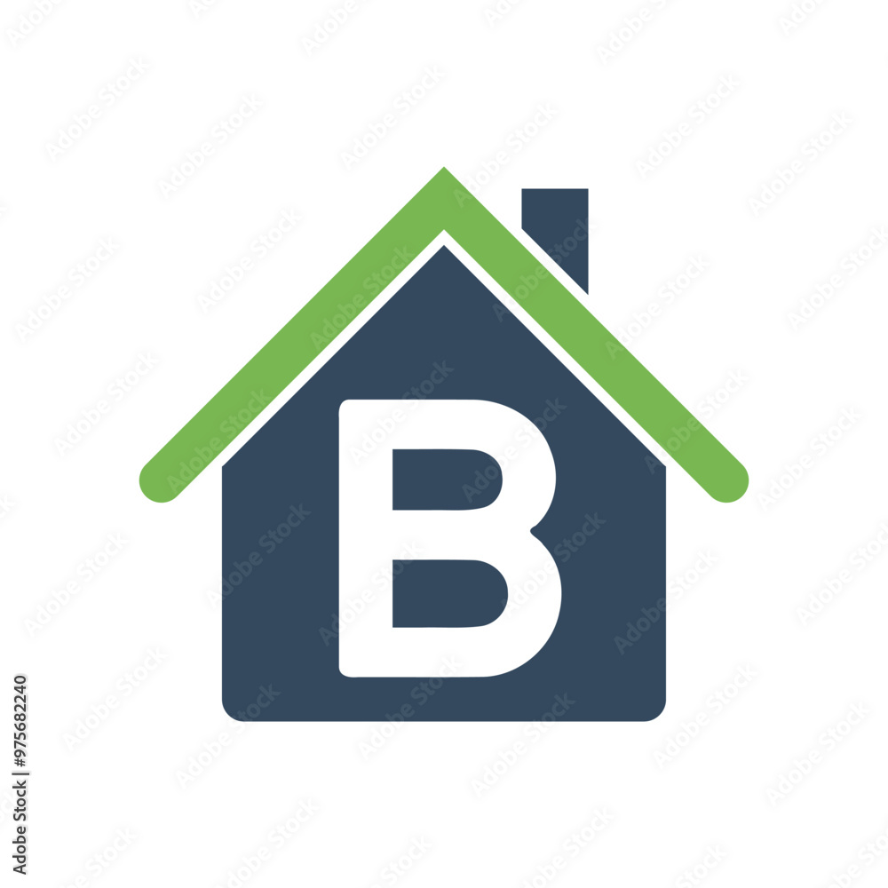 house energy efficiency rating, european union ecological class b, vector icon house energy efficiency rating, european union ecological class b, vector icon