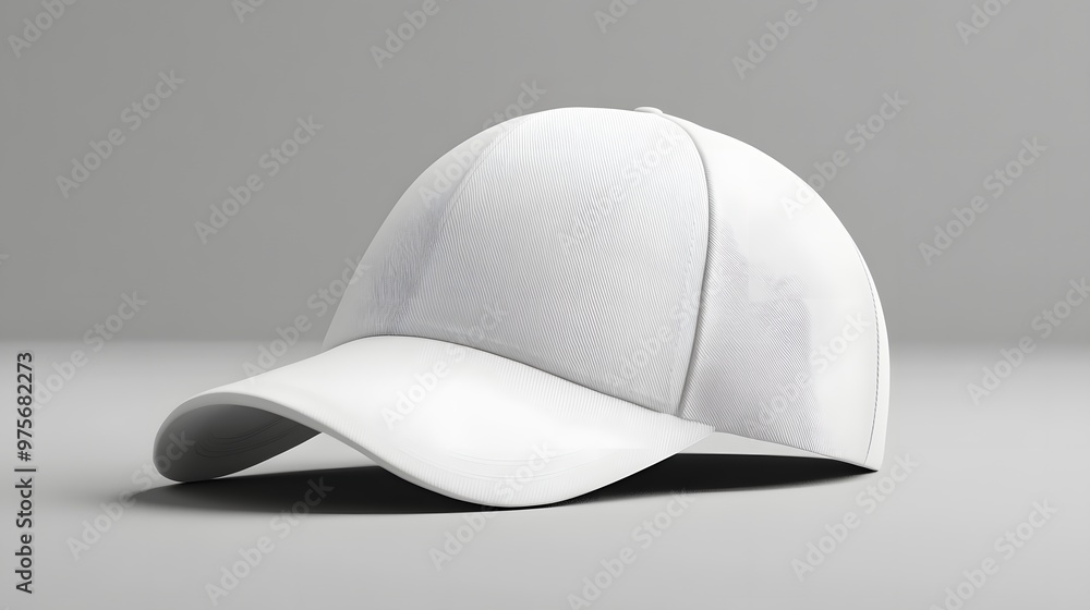 132. A classic white baseball cap with a simple design 132. A classic white baseball cap with a simple design
