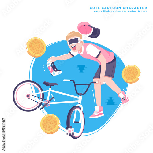 virtual reality game illustration design