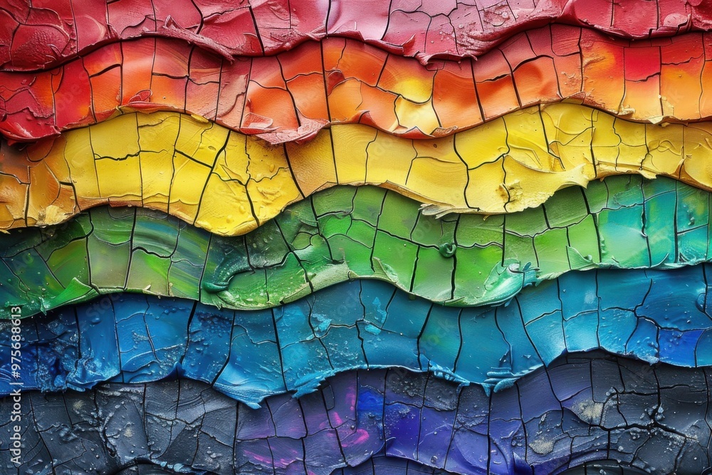 Fototapeta premium abstract background in colors and patterns for Coming Out Day