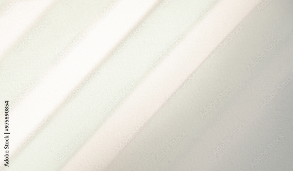 Fototapeta premium Abstract shadow drop on white wall background overlay mockup effect