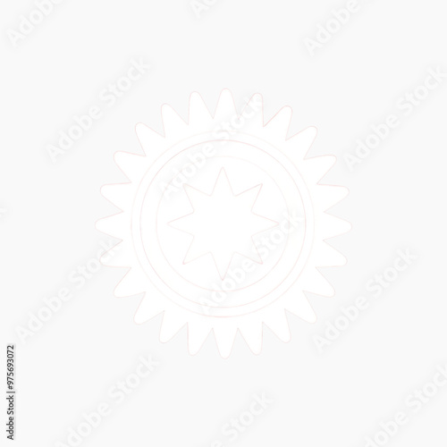 Abstract white starburst shape