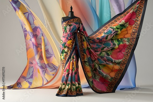 Indian saree on maniquine 