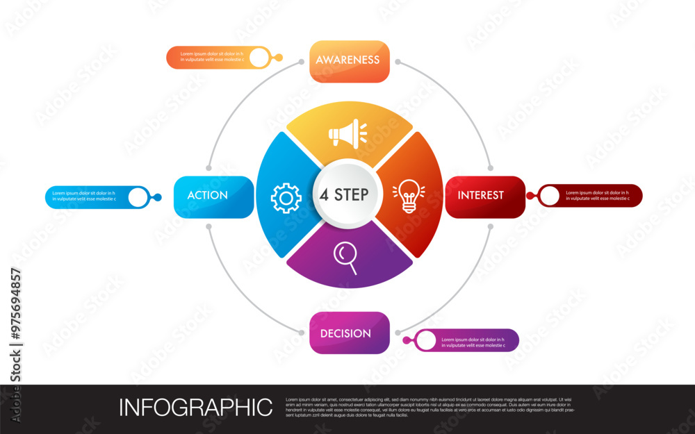 infographic-template-4-step-analysis-for-marketing-can-apply-diagram