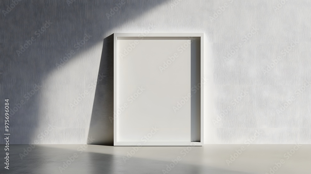 116. A minimalist white photo frame with a blank insert 116. A minimalist white photo frame with a blank insert