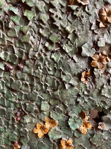 leaves on the wall