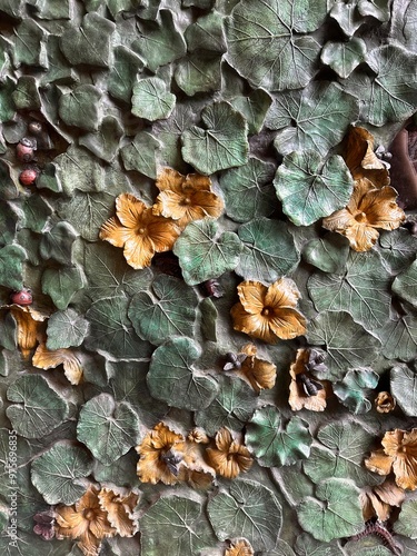 autumn leaves from the stone