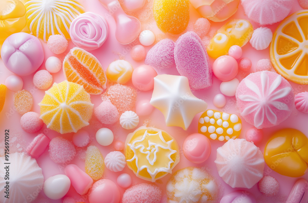 Sugar Art Delight: Culinary Design with Bright and Sweet Colors Sugar Art Delight: Culinary Design with Bright and Sweet Colors