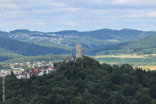 Blick auf die Burg Vetzberg bei Gießen photo