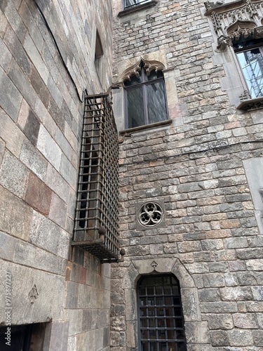 windows of an old building