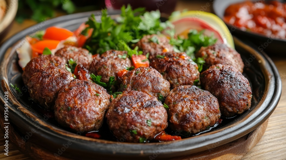 Kofte, or kofta, is a Turkish meal.Kebab / Kebap with spicy meatballs Kofte, or kofta, is a Turkish meal.Kebab / Kebap with spicy meatballs
