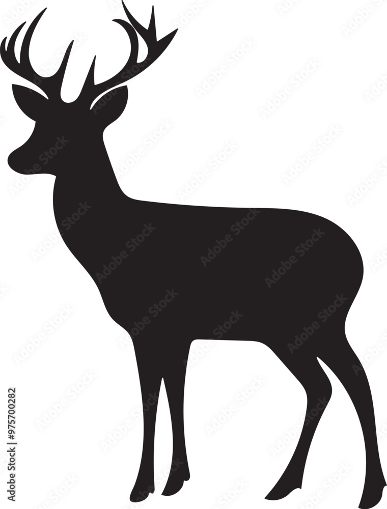 Silhouette of a Standing Deer.eps Silhouette of a Standing Deer.eps