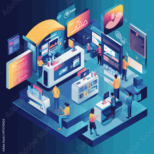 Isometric Public Telehealth Station