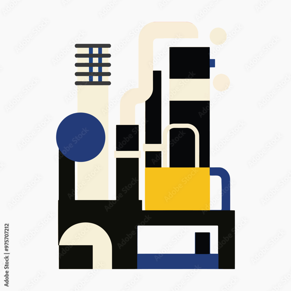 Abstract geometric industrial design Abstract geometric industrial design