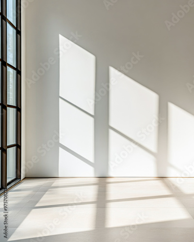 Wallpaper Mural Minimalist empty room interiors with minimal furniture or decor, ample blank copyspace and daylight. Residential interior design. Torontodigital.ca