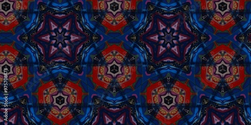 Wallpaper Mural Abstract Kaleidoscope Geometry Psychedelic Art Pattern Background Wallpaper Torontodigital.ca
