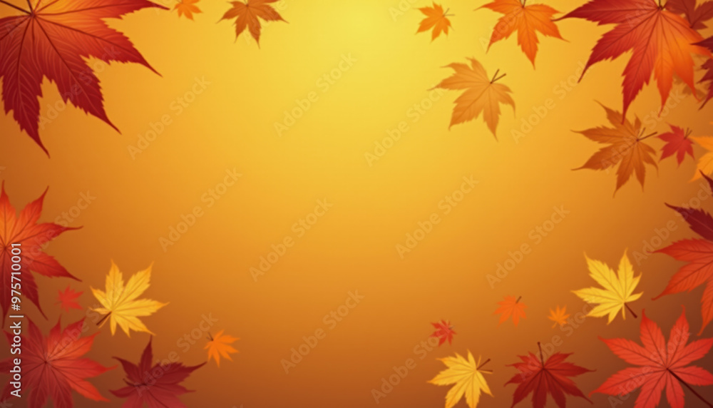 Autumn Leaves Background with Fall Foliage, Perfect for Seasonal Design and Greeting Cards Autumn Leaves Background with Fall Foliage, Perfect for Seasonal Design and Greeting Cards