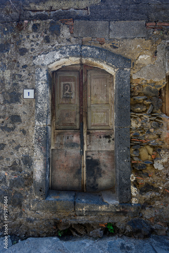 Linguaglossa, Linguagrossa a small town in Sicily, Catania, Sicily, Italy photo