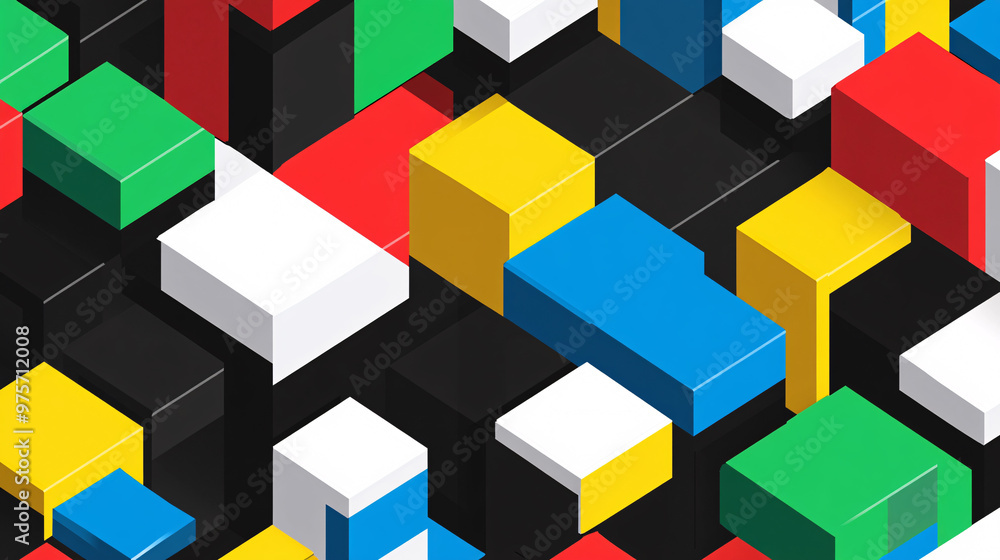 Obraz premium Abstract Colorful Geometric Pattern