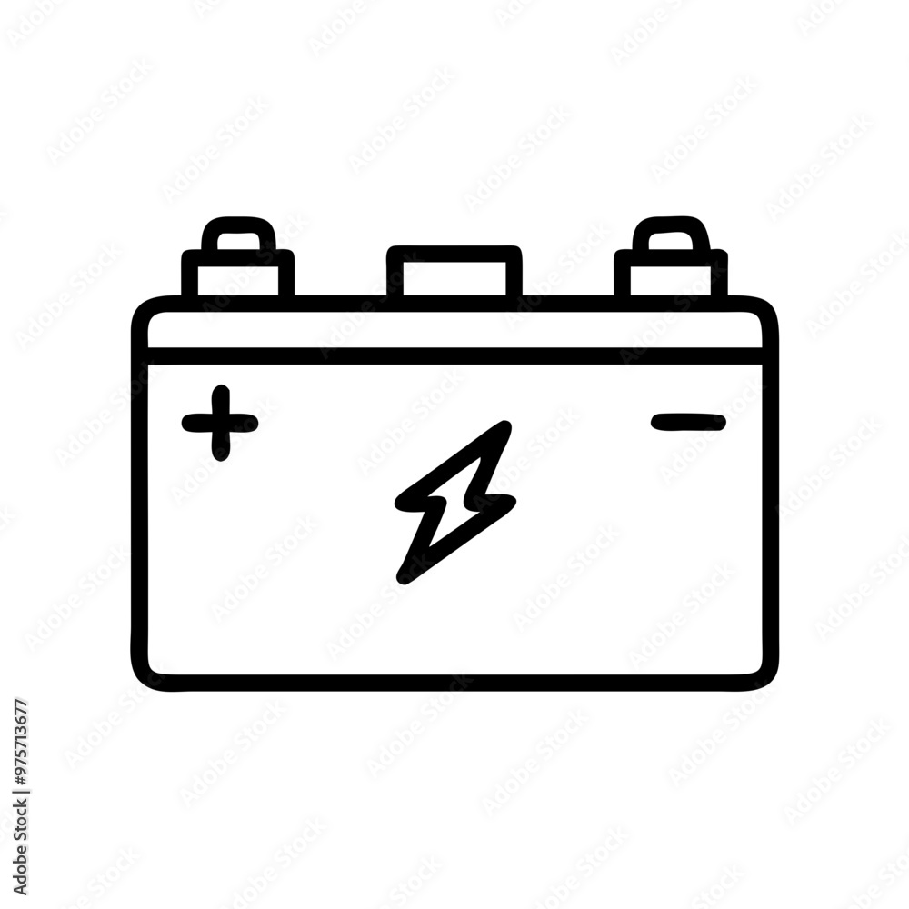Car Battery icon vector Car Battery icon vector
