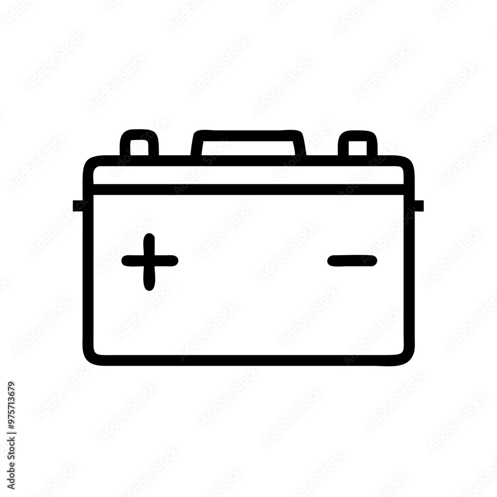 Car Battery icon vector Car Battery icon vector