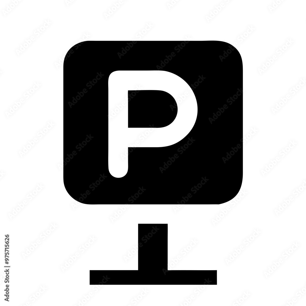 parking sign icon vector illustration parking sign icon vector illustration