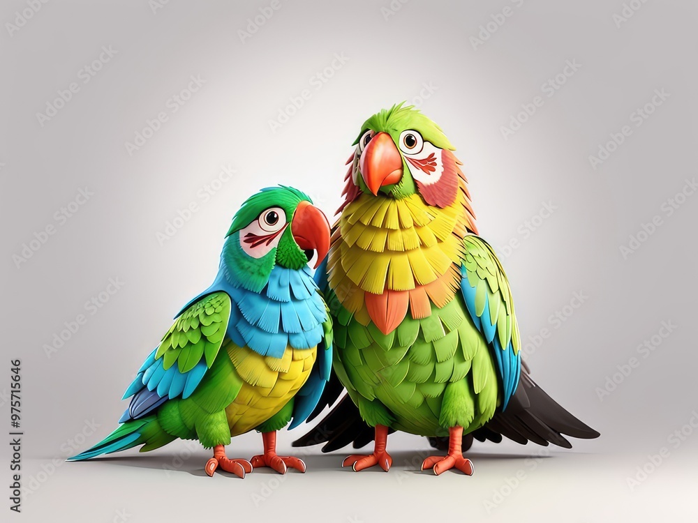 3d illustration of blue and yellow macaw ara ararauna 3d illustration of blue and yellow macaw ara ararauna