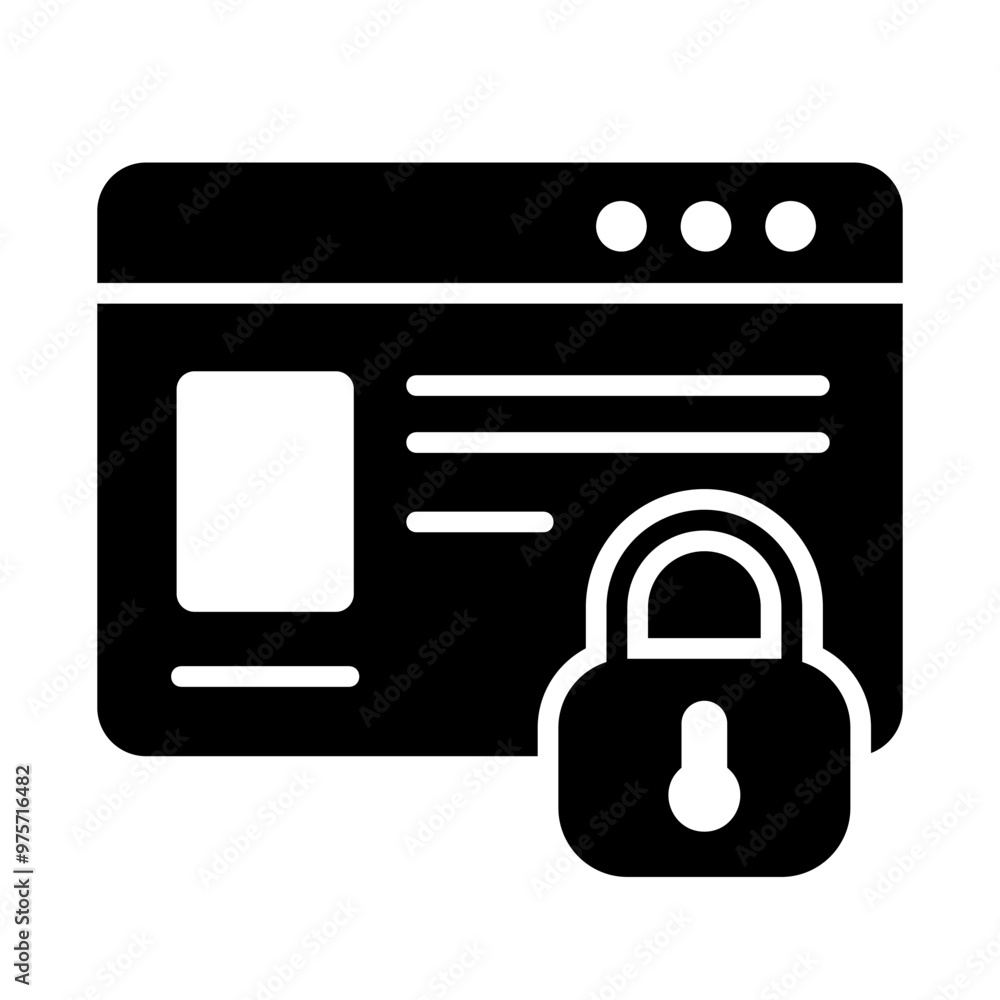 Trusted website, information safety vector icon Trusted website, information safety vector icon