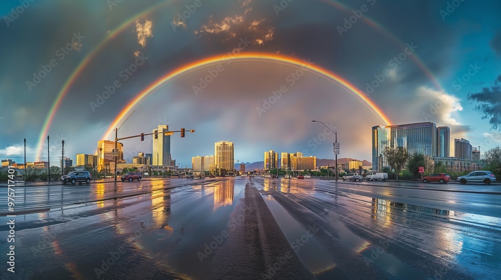 Fototapeta premium its a double rainbows