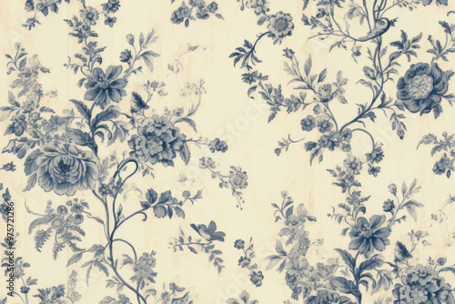 Vintage floral wallpaper design