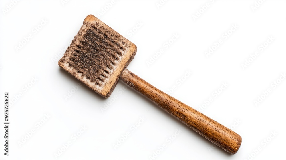 Traditional wooden mallet with a square head, ideal for various crafting and cooking tasks. Traditional wooden mallet with a square head, ideal for various crafting and cooking tasks.