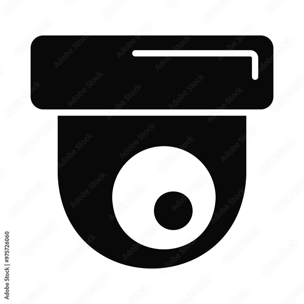 Dome camera vector icon. CCTV, surveillance sign Dome camera vector icon. CCTV, surveillance sign