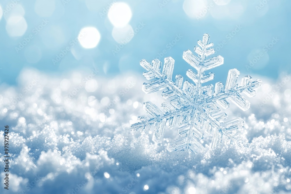 Winter wonderland a frosty background with snowflakes and ice crystals for festive designs Winter wonderland a frosty background with snowflakes and ice crystals for festive designs