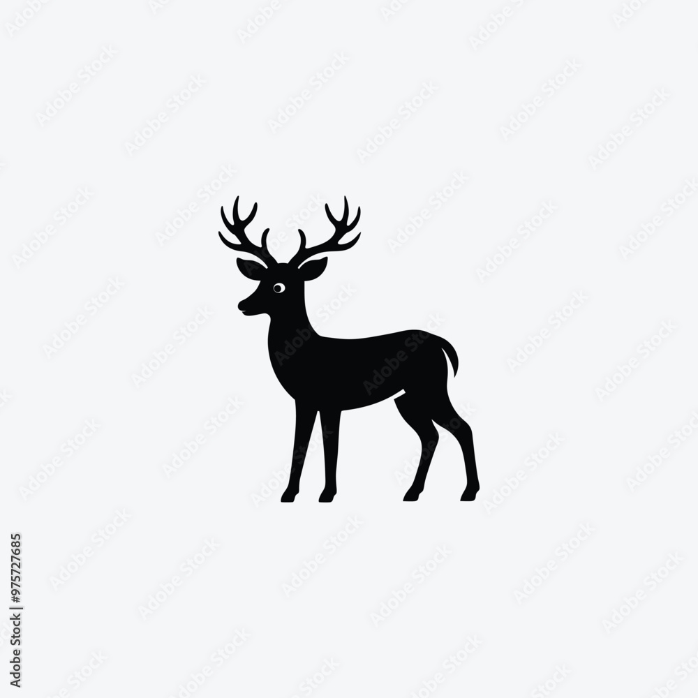 silhouette of deer silhouette of deer