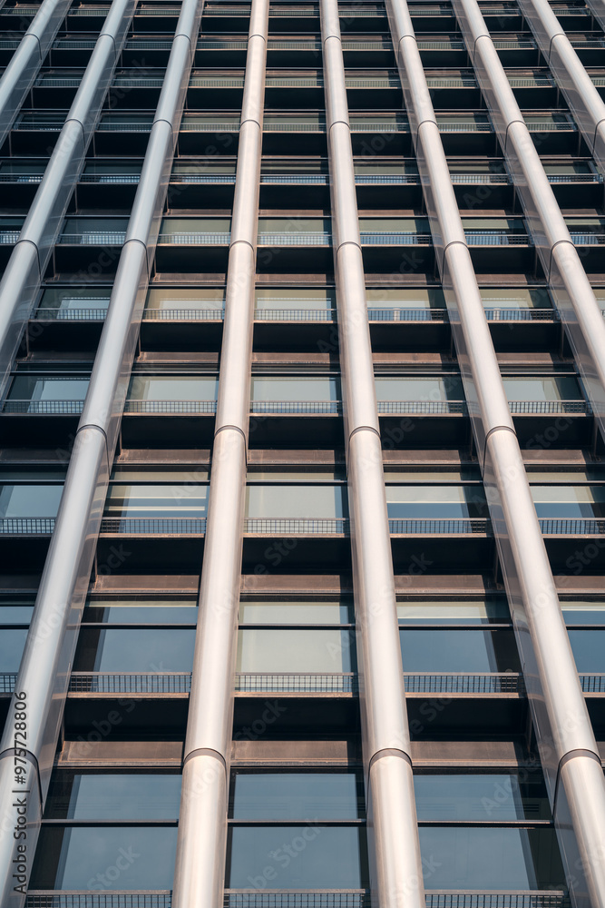 Modern AZCA building architecture in Madrid, Spain Modern AZCA building architecture in Madrid, Spain