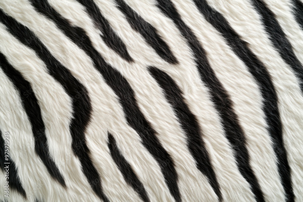 Black and White Zebra Fur Texture Background Black and White Zebra Fur Texture Background